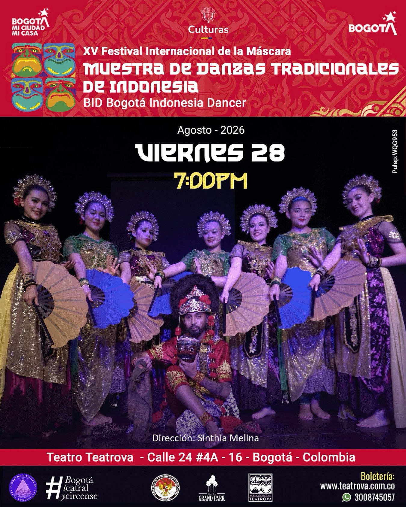 MUESTRA DE DANZAS TRADICIONALES DE INDONESIA